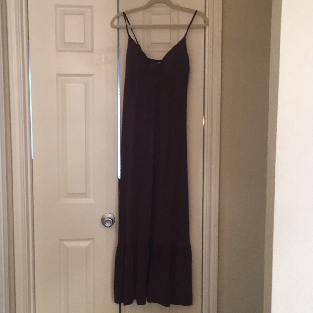 Chocolate brown maxi dress